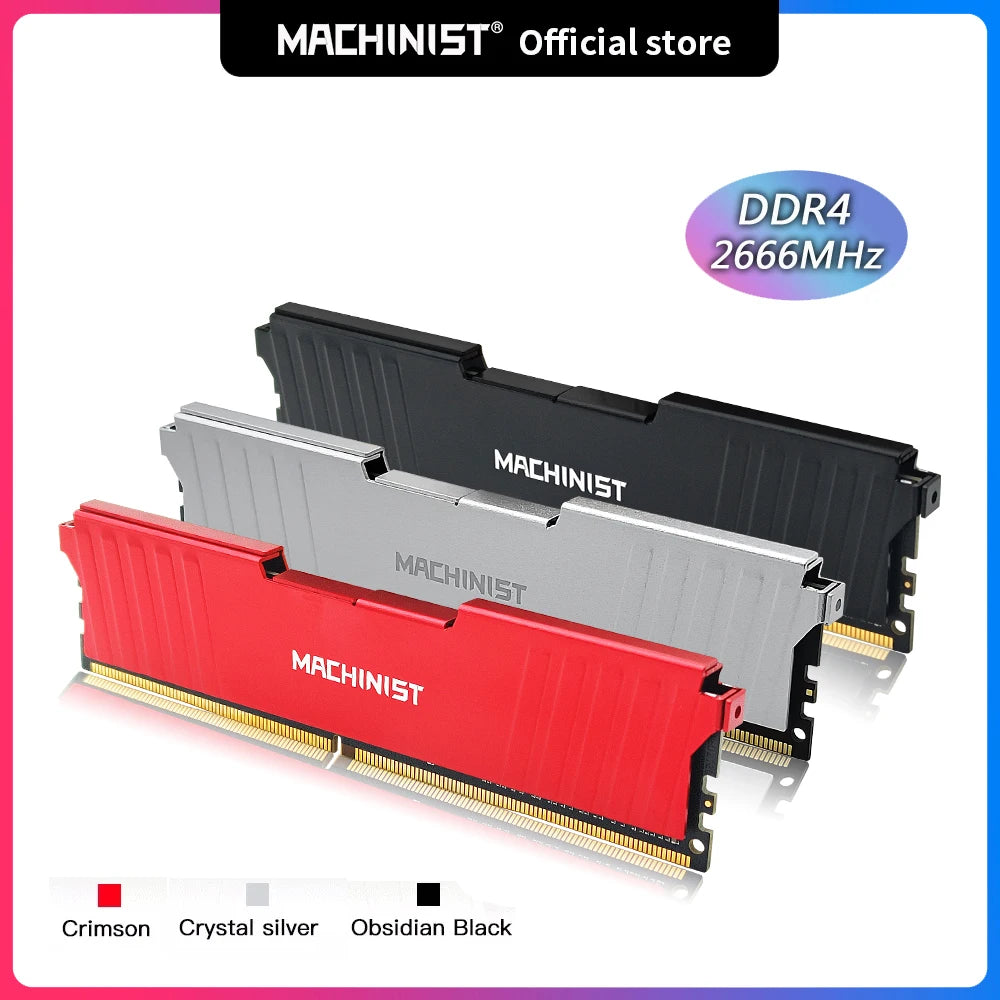 MACHINIST DDR4 RAM 8GB 16GB 2133HMz 2666HMz 3200mhz Desktop Memory