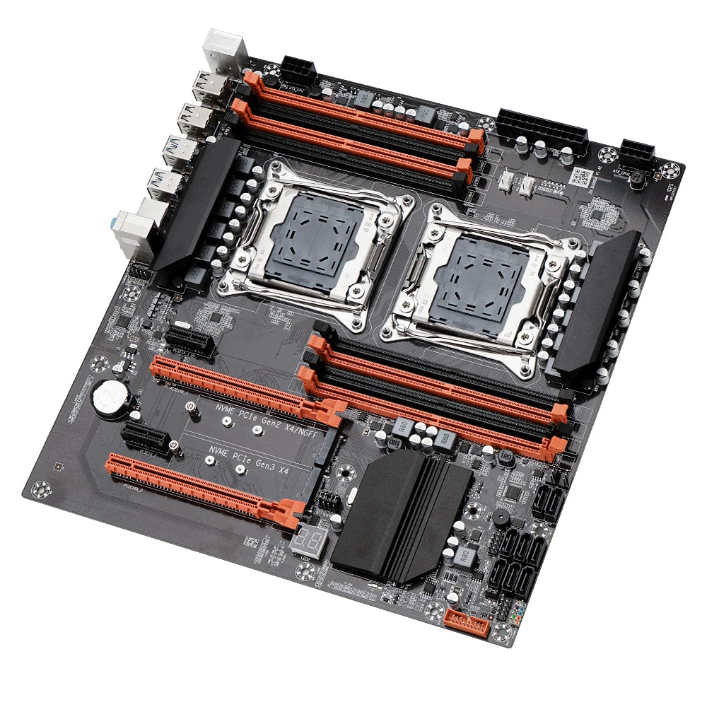 SOYO X99 Dual CPU Gaming Motherboard DDR4 M.2 NVME USB3.0 E-ATX