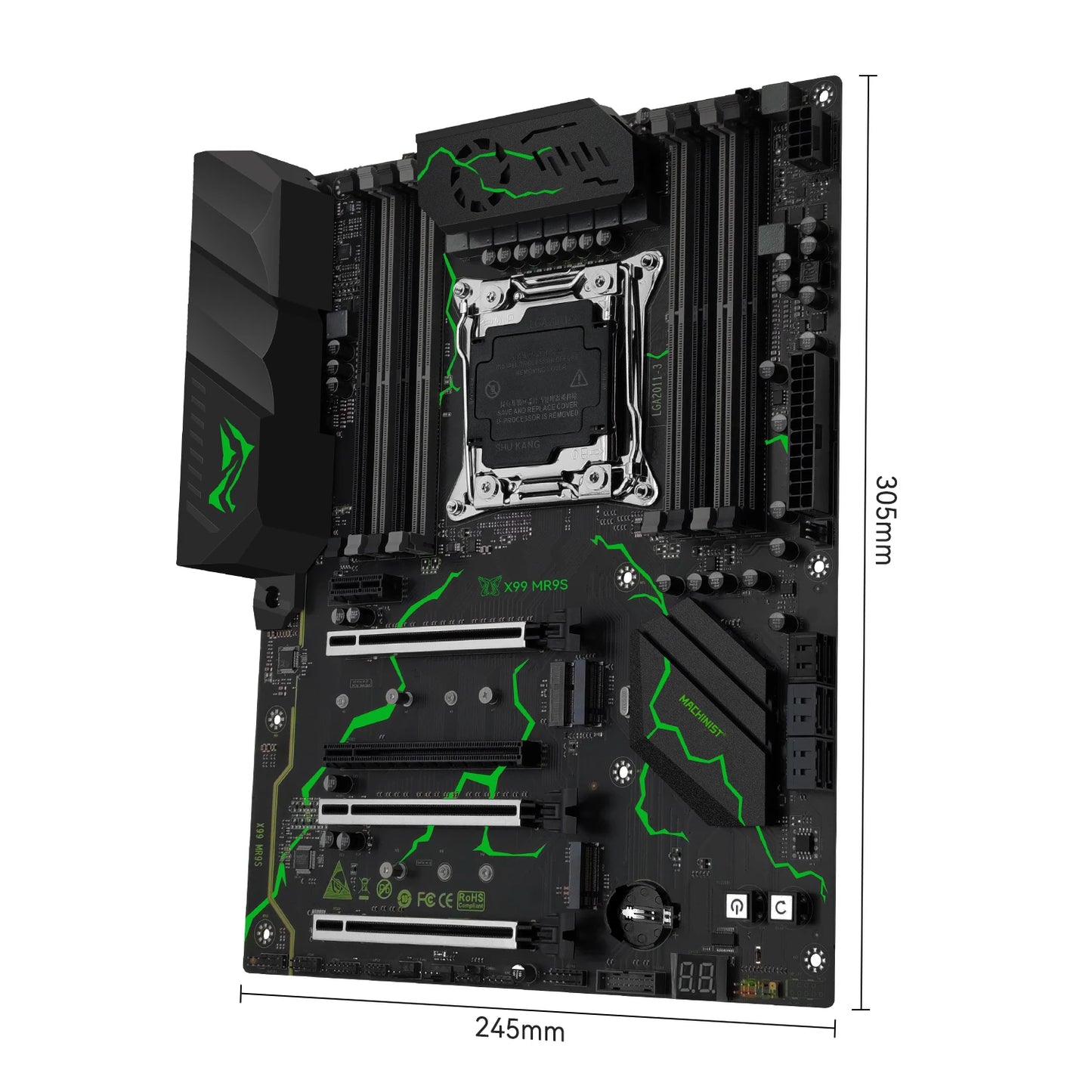 MACHINIST X99 MR9S ATX Motherboard LGA 2011-3 Supports TPM 2.0 Intel