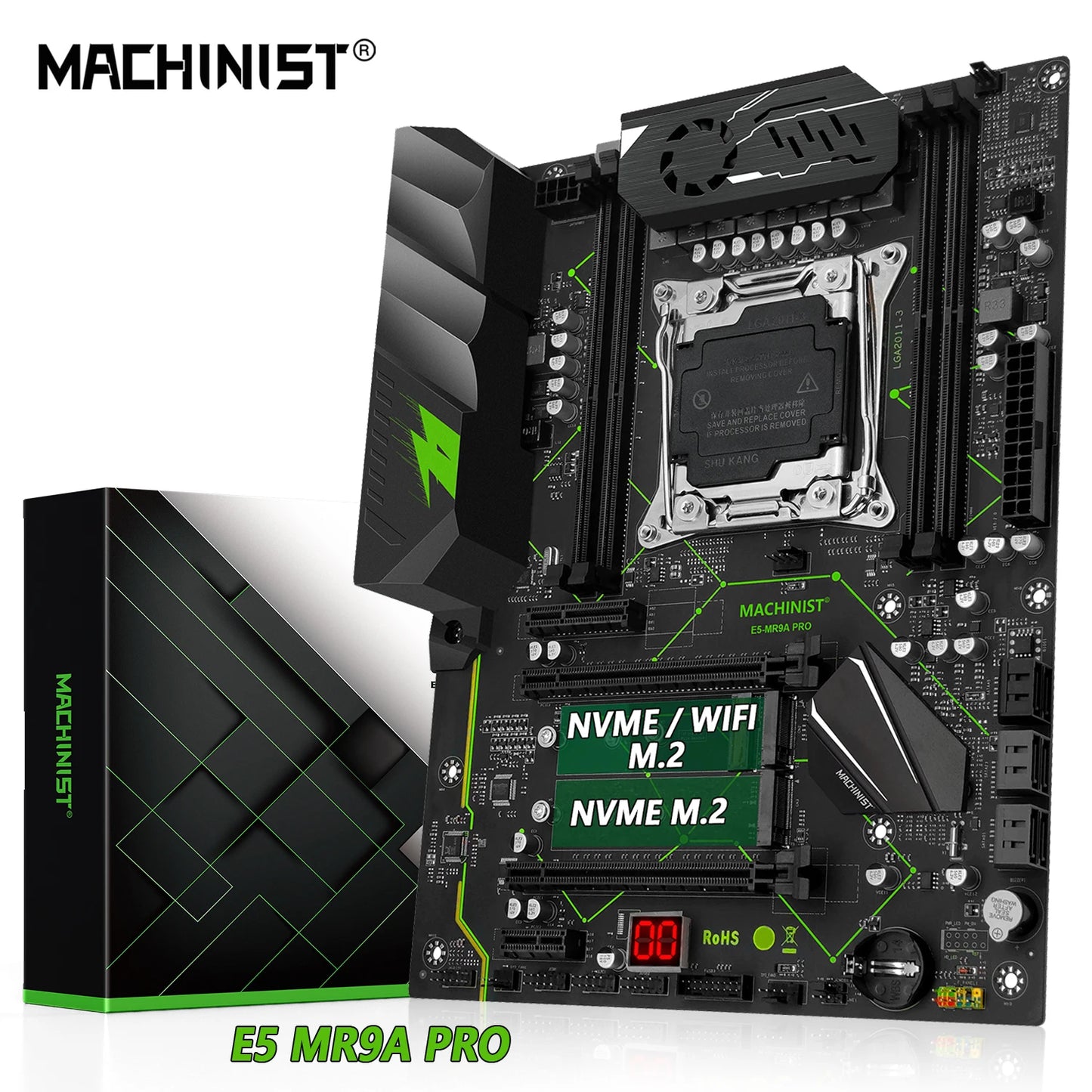 MACHINIST MR9A PRO Motherboard Support LGA 2011-3 Xeon E5 V3 V4 CPU