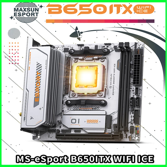 MAXSUN B650M Motherboard ITX AMD Ryzen AM5 DDR5 Supports