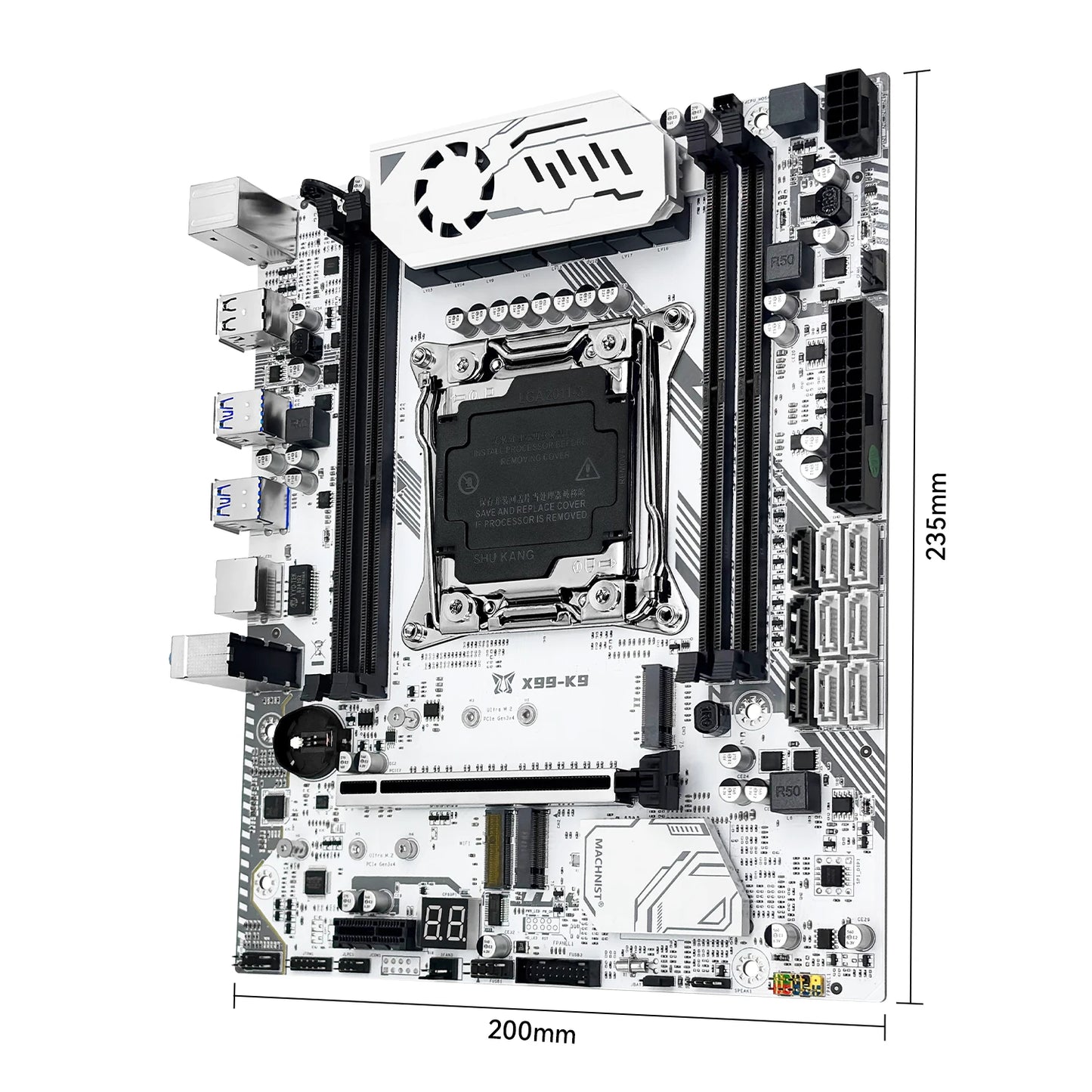 MACHINIST k9 X99 C612chip Motherboard Set LGA2011-3 Kit Xeon E5 2640