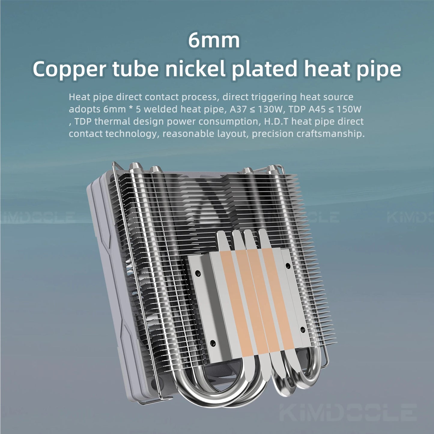 Antec A37 Push-down Pressure Profile CPU Cooler 4 Heat Pipes Air
