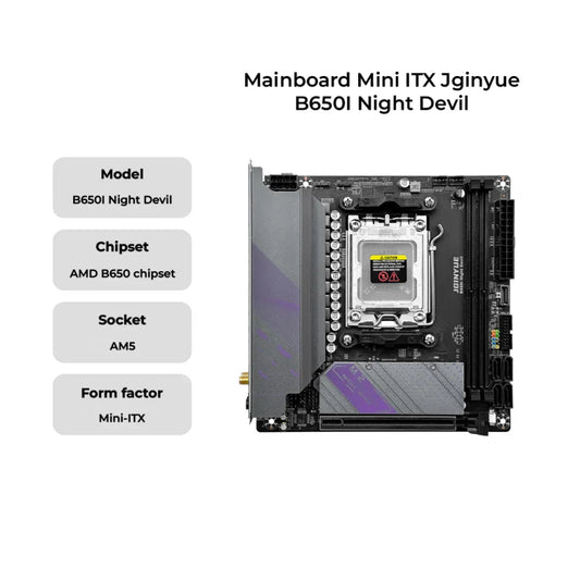 JGINYUE AM5 Motherboard supports AMD Ryzen 7000 series CPU processors