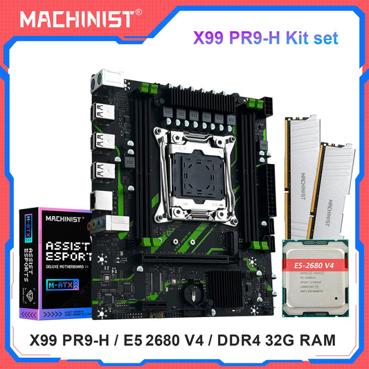 PR9-H MACHINIST X99 Motherboard combo With Intel Xeon E5 2680 V4 LGA