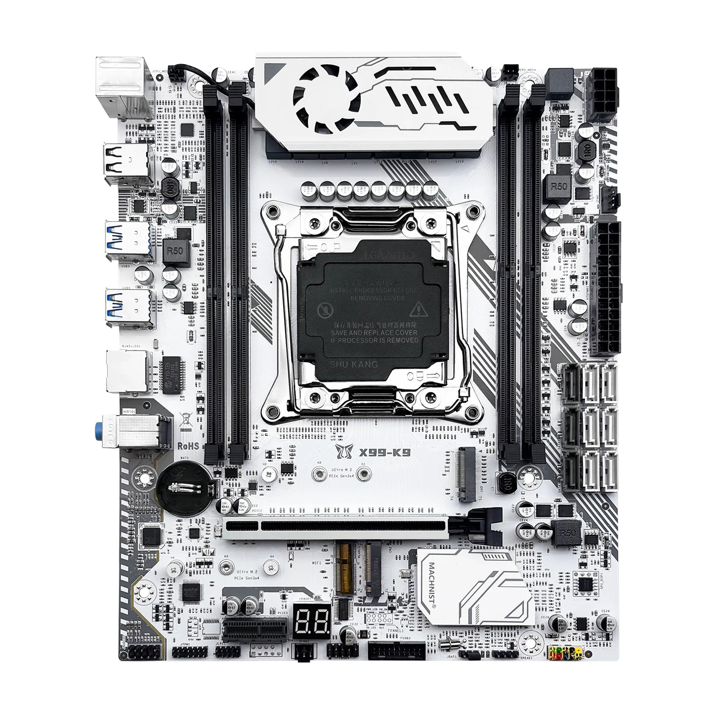 MACHINIST k9 X99 C612chip Motherboard Set LGA2011-3 Kit Xeon E5 2640