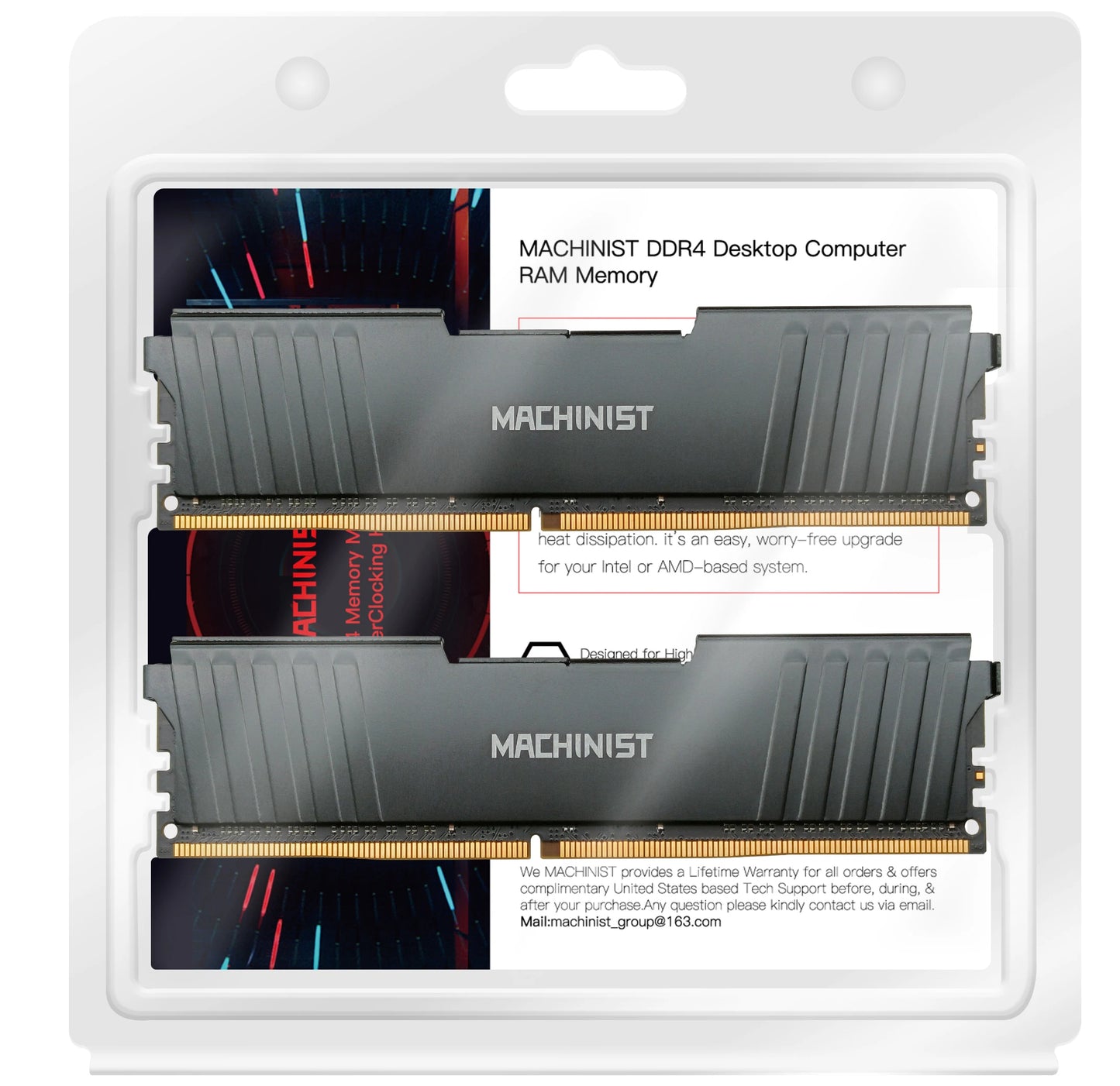MACHINIST DDR4 RAM 8GB 16GB 2133HMz 2666HMz 3200mhz Desktop Memory