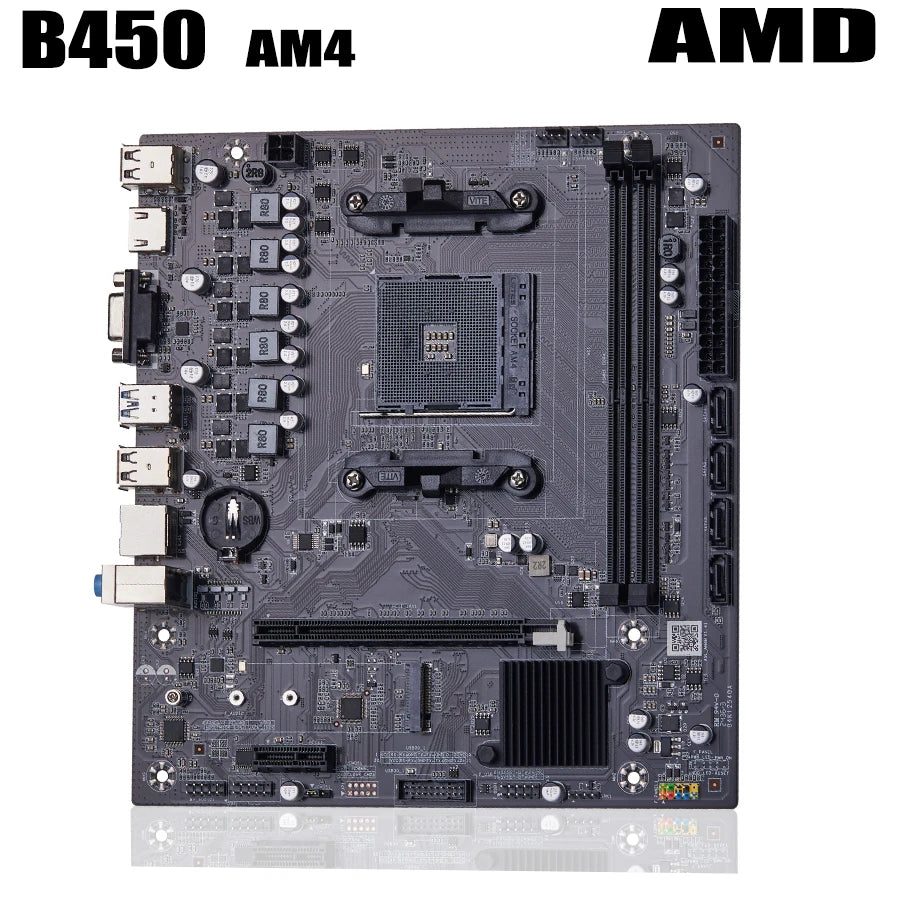 QIYIDA B450 Motherboard support DDR4 desktop RAM AM4 CPU slot NVME