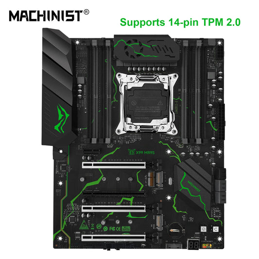 MACHINIST X99 MR9S ATX Motherboard LGA 2011-3 Supports TPM 2.0 Intel
