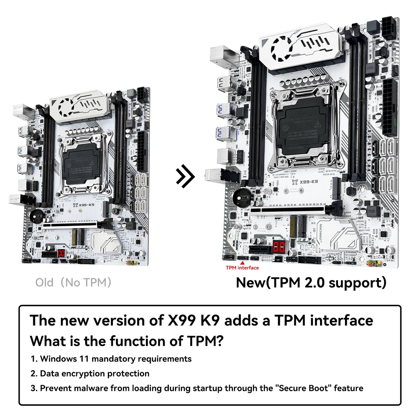 MACHINIST k9 X99 C612chip Motherboard Set LGA2011-3 Kit Xeon E5 2640