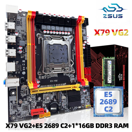 ZSUS X79 VG2 Motherboard Set Kit With Intel LGA2011 Xeon E5 2689 C2
