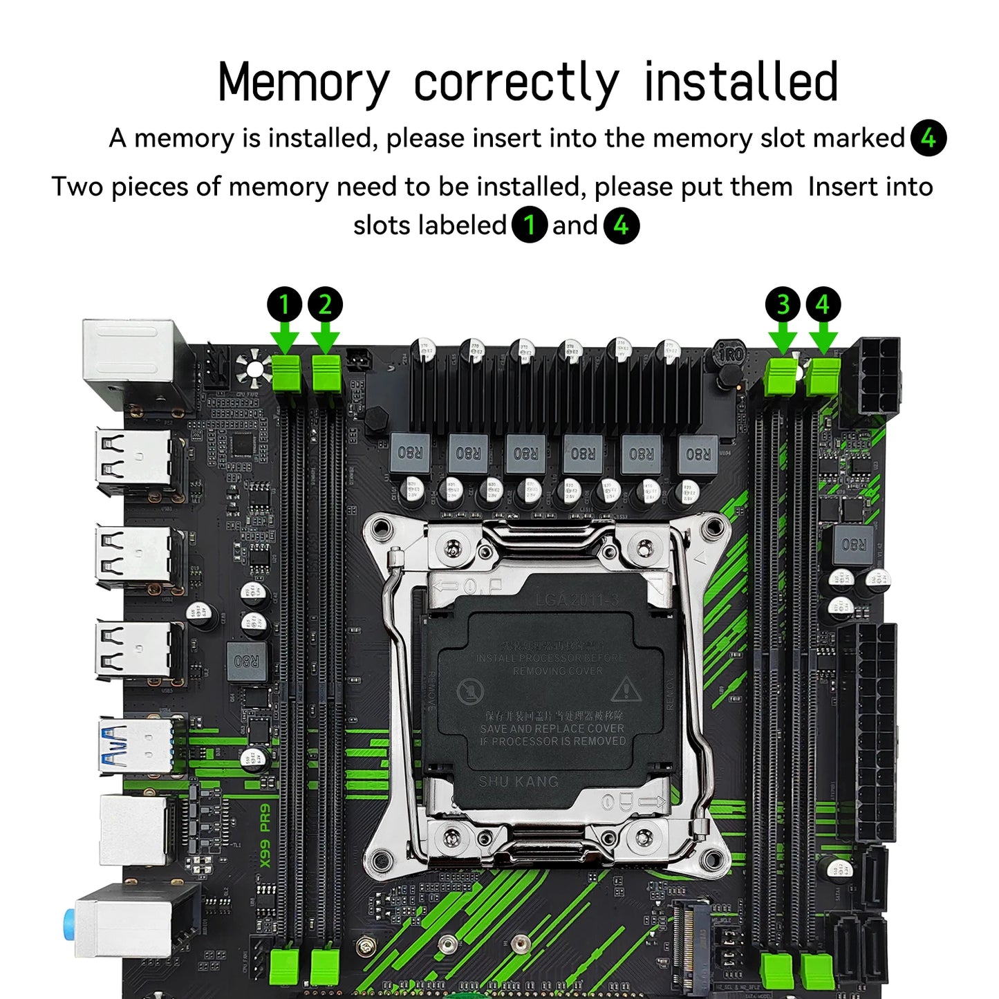 PR9-H MACHINIST X99 Motherboard combo With Intel Xeon E5 2680 V4 LGA