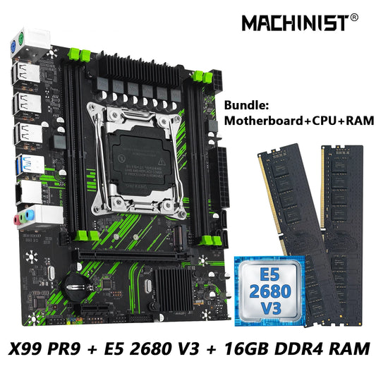 MACHINIST X99 Motherboard kit with Intel Xeon E5 2680 V3 CPU + DDR4
