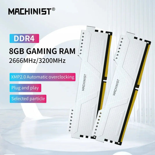 MACHINIST DDR4 RAM 8GB/16GB 2666HMz/3200HMz DDR4 Desktop Memory with