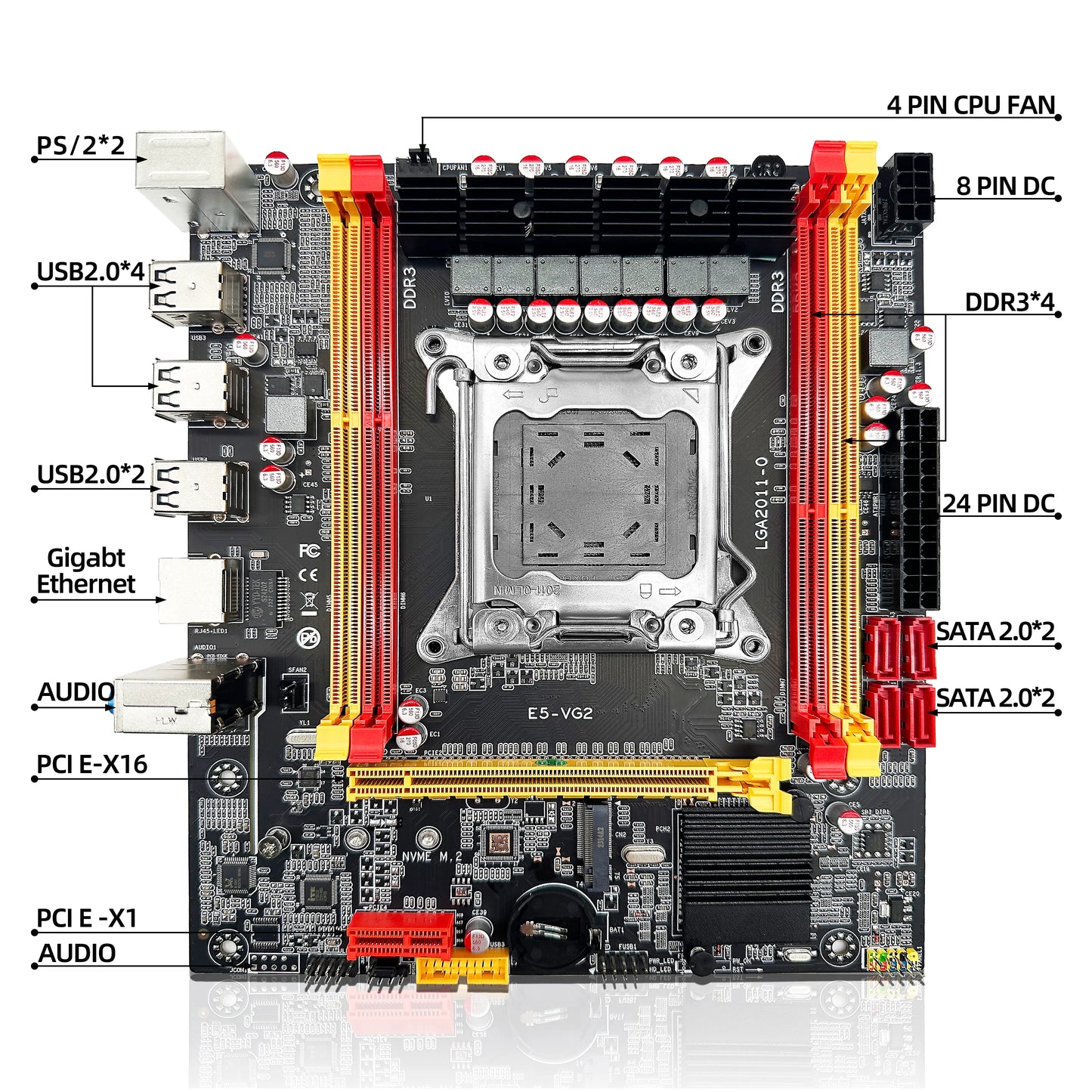 ZSUS X79 VG2 Motherboard Set Kit With Intel LGA2011 Xeon E5 2689 C2