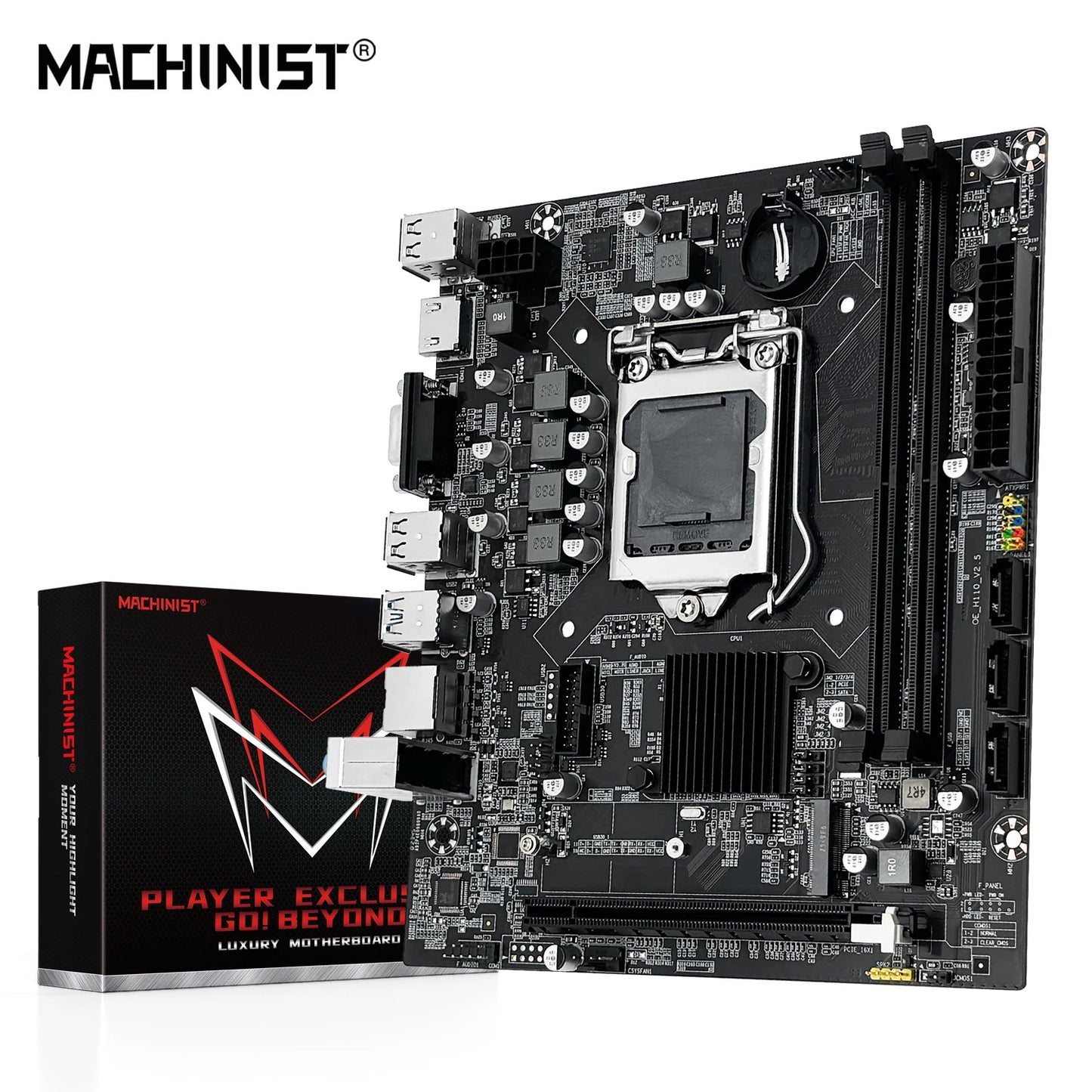 MACHINIST H110 Motherboard Supports LGA 1151 Intel Core CPU  DDR4 RAM