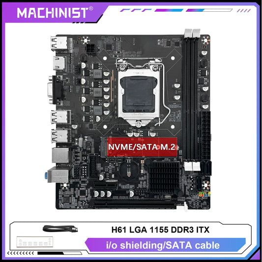 MACHINIST H61 Motherboard LGA 1155 Desktop Motherboards Support DDR3