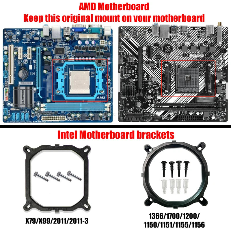 6 Heat Pipe CPU Cooler 4Pin PWM PC Quiet Air Cooler Fan for Intel LGA