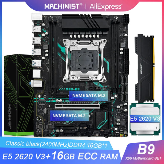 MACHINIST X99 Motherboard LGA 2011-3 Xeon E5 2620 V3 CPU Processor Kit
